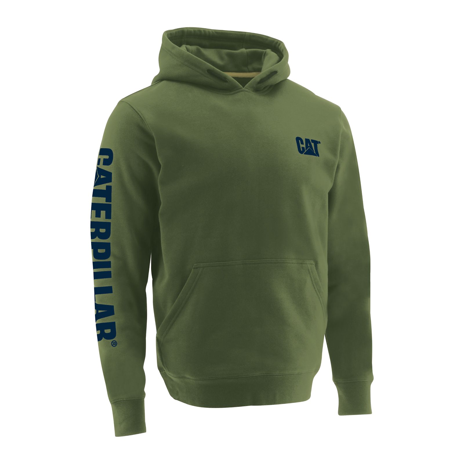 Men's Caterpillar Trademark Banner Hoodies Green Ireland BZHO95143